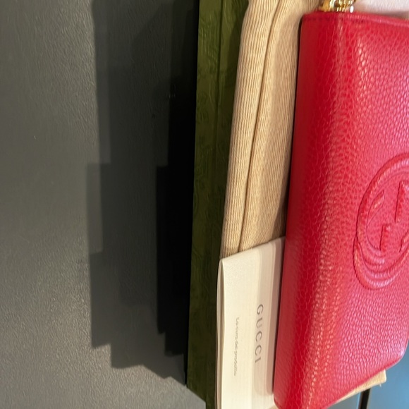 New Gucci Long Red Leather Wallet. - Picture 7 of 14